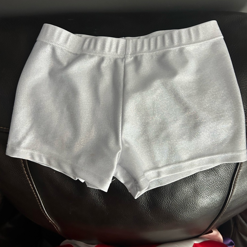 Kids' Sparkly White Shorts